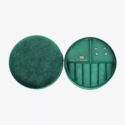 olivia and jackson Travel Case Womens Cubic Zirconia Oval Marquise 3-pc. Jewelry Set