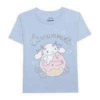 Little & Big Kid Girls Crew Neck Short Sleeve Regular Fit Cinnamoroll Graphic T-Shirt