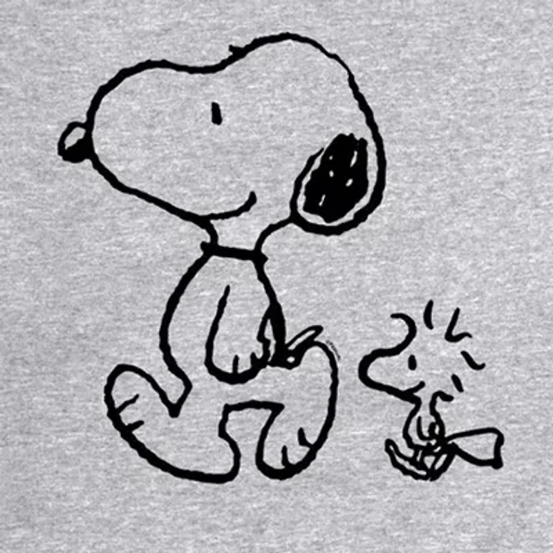 Mens Long Sleeve Graphic Snoopy Sweatshirt