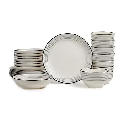 EARTH & CLAY Zeke 8-pc. Earthenware Dinnerware Set