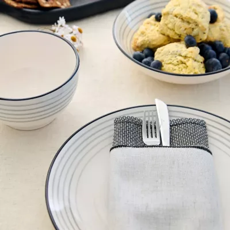 EARTH & CLAY Zeke 8-pc. Earthenware Dinnerware Set