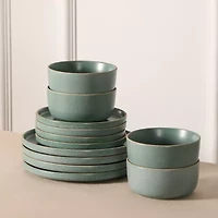 EARTH & CLAY Amber -pc. Stoneware Dinnerware Set