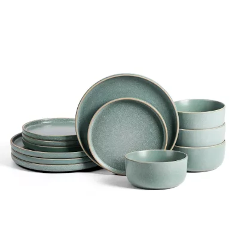EARTH & CLAY Amber -pc. Stoneware Dinnerware Set