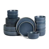 EARTH & CLAY Amber 24-pc. Stoneware Dinnerware Set