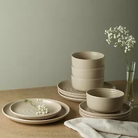 EARTH & CLAY Ion 12-pc. Stoneware Dinnerware Set