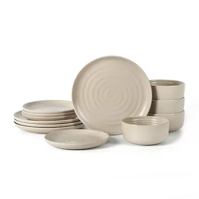 EARTH & CLAY Ion 12-pc. Stoneware Dinnerware Set