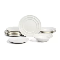EARTH & CLAY Celeste 12-pc. Stoneware Dinnerware Set