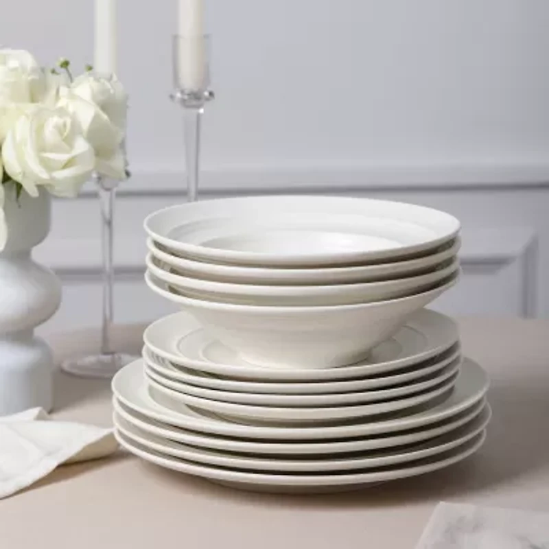 EARTH & CLAY Celeste 12-pc. Stoneware Dinnerware Set