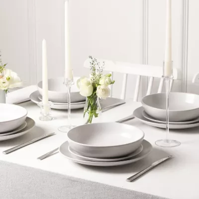 EARTH & CLAY Mia 24-pc. Stoneware Dinnerware Set