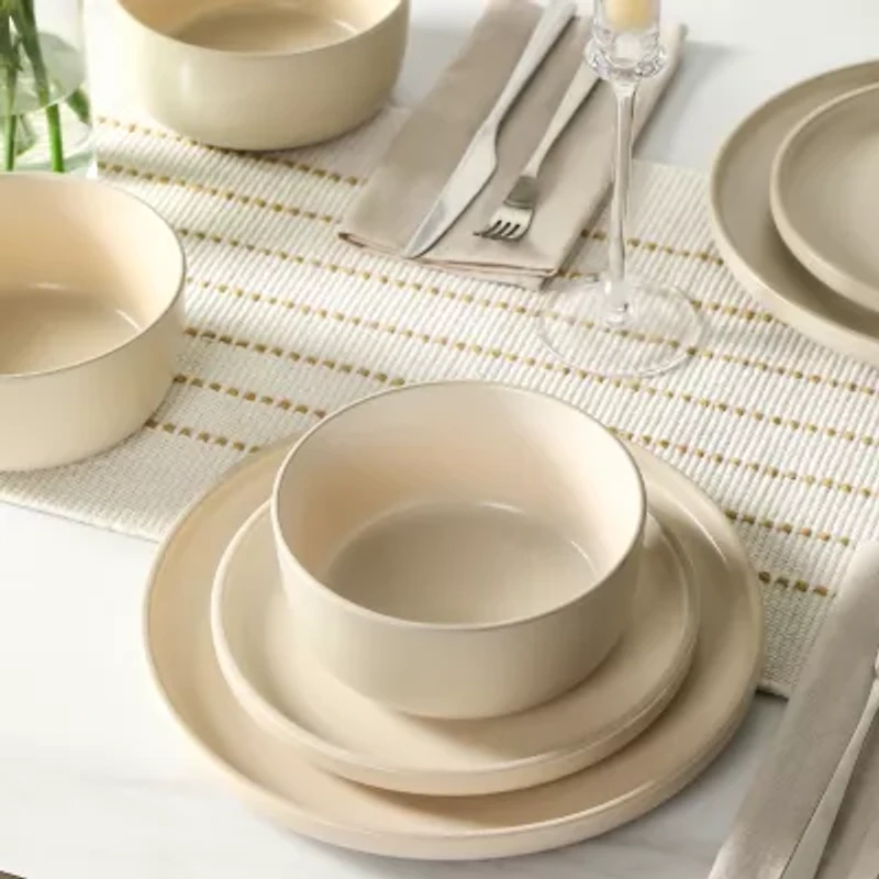 EARTH & CLAY Amber -pc. Stoneware Dinnerware Set