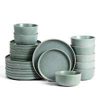 EARTH & CLAY Amber 24-pc. Stoneware Dinnerware Set