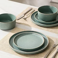 EARTH & CLAY Amber 24-pc. Stoneware Dinnerware Set