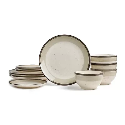 EARTH & CLAY Harlow 12-pc. Earthenware Dinnerware Set