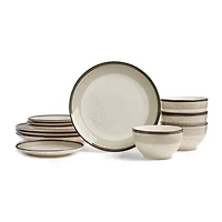 EARTH & CLAY Harlow 12-pc. Earthenware Dinnerware Set