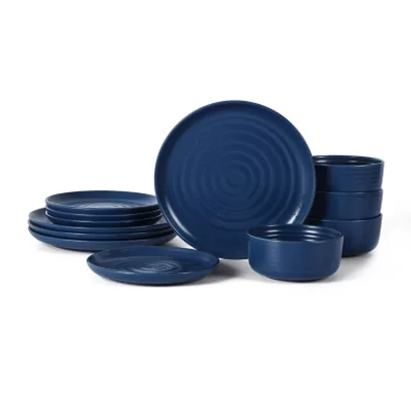 EARTH & CLAY Ion 4-pc. Stoneware Dinnerware Set