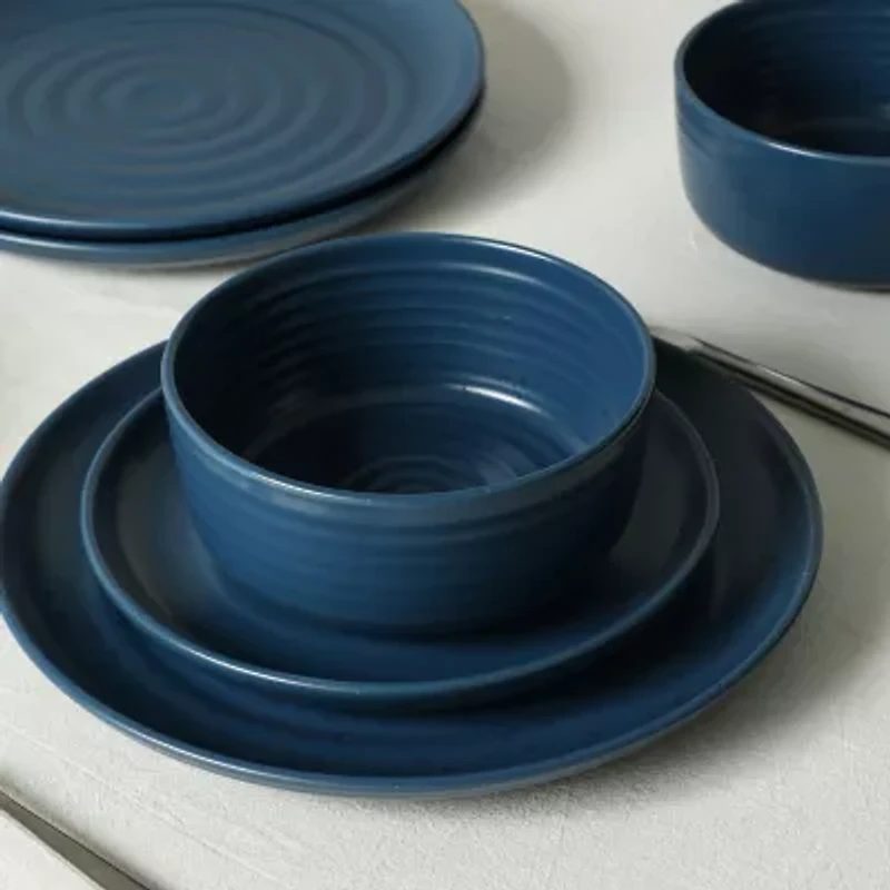 EARTH & CLAY Ion 4-pc. Stoneware Dinnerware Set