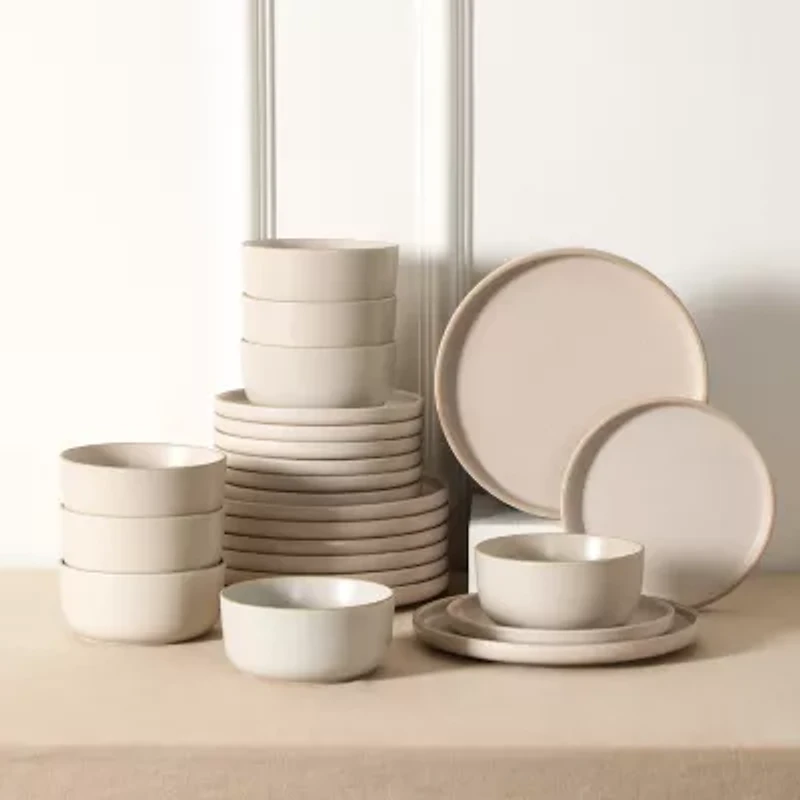 EARTH & CLAY Amber 12-pc. Stoneware Dinnerware Set