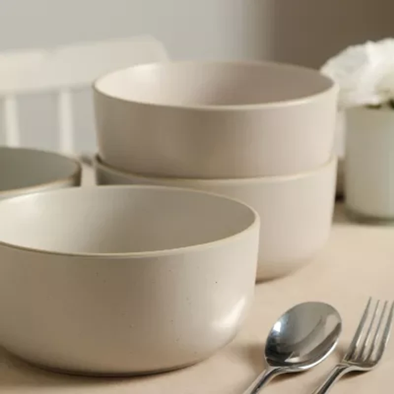 EARTH & CLAY Amber 12-pc. Stoneware Dinnerware Set