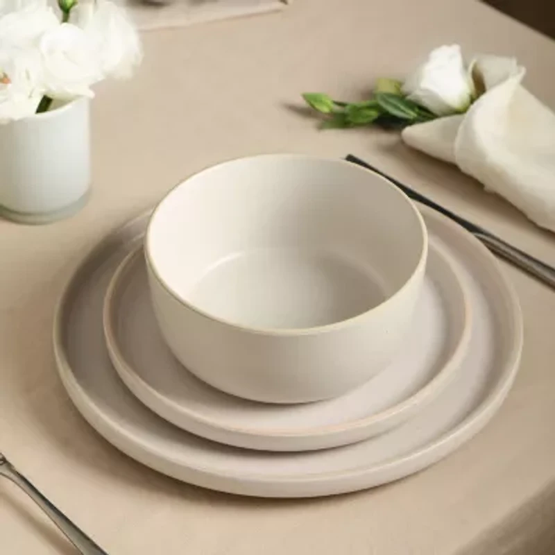 EARTH & CLAY Amber 12-pc. Stoneware Dinnerware Set
