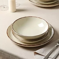 EARTH & CLAY Heath 4-pc. Stoneware Dinnerware Set