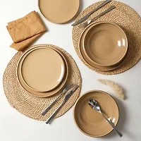 EARTH & CLAY Harmony 4-pc. Stoneware Dinnerware Set