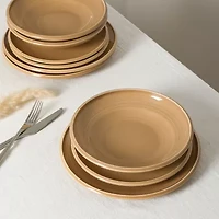 EARTH & CLAY Harmony 4-pc. Stoneware Dinnerware Set