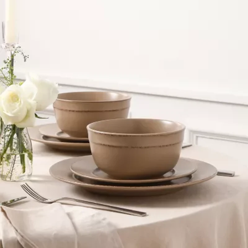 EARTH & CLAY Hazel 8-pc. Stoneware Dinnerware Set