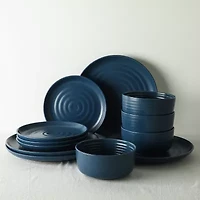 EARTH & CLAY Ion 24-pc. Stoneware Dinnerware Set
