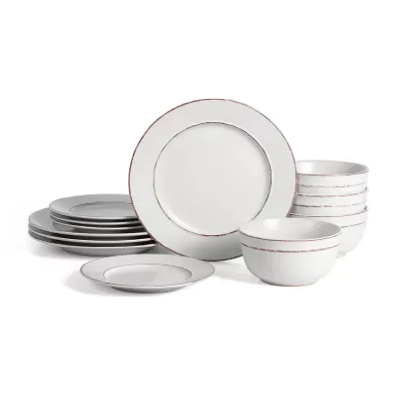 EARTH & CLAY Hazel 4-pc. Stoneware Dinnerware Set