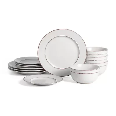 EARTH & CLAY Hazel 4-pc. Stoneware Dinnerware Set