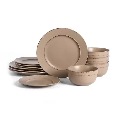 EARTH & CLAY Hazel 4-pc. Stoneware Dinnerware Set