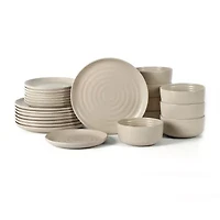EARTH & CLAY Ion 8-pc. Stoneware Dinnerware Set