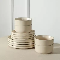 EARTH & CLAY Amber 8-pc. Stoneware Dinnerware Set
