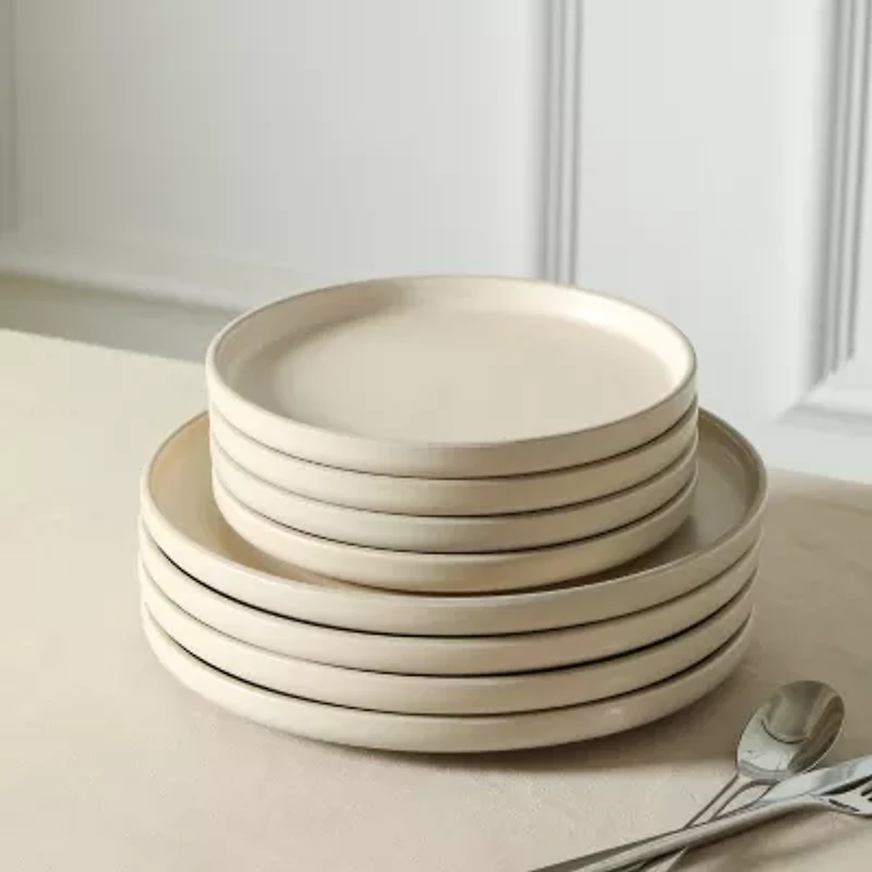 EARTH & CLAY Amber 8-pc. Stoneware Dinnerware Set