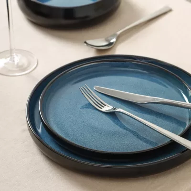 Stone + Lain Lagoon -pc. Stoneware Dinnerware Set