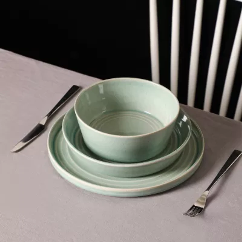 Stone + Lain Claire -pc. Stoneware Dinner Plate