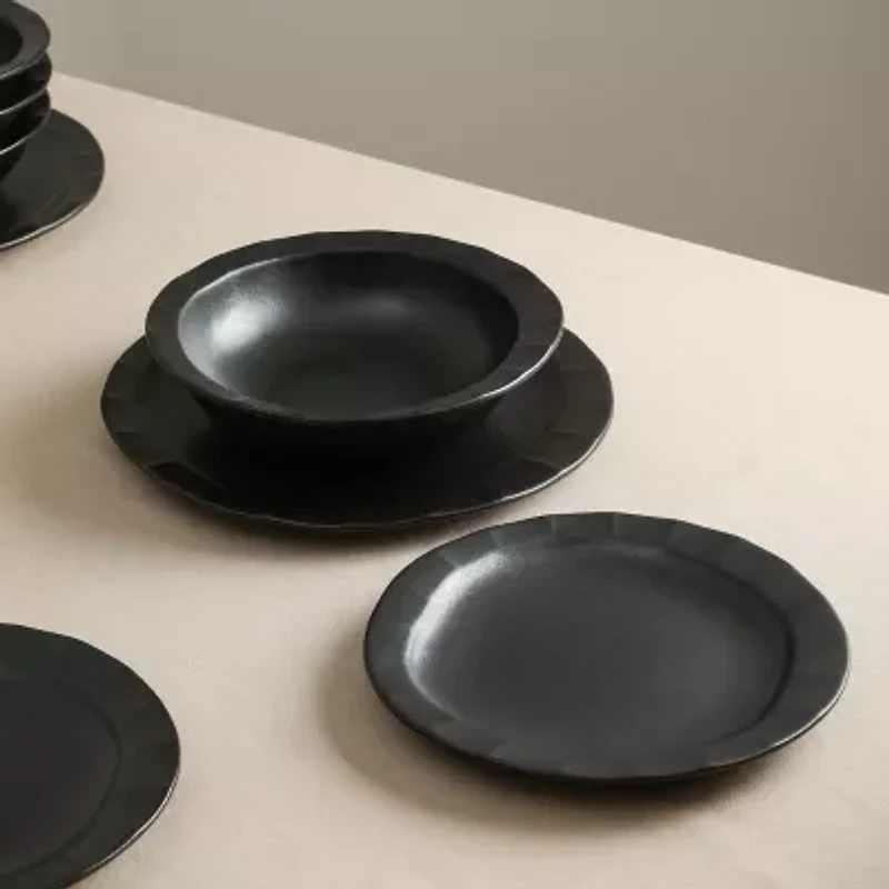 Stone + Lain Oasis 4-pc. Stoneware Dinner Plate