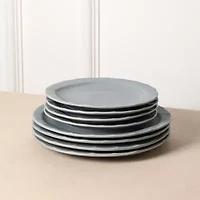 Stone + Lain Oasis 4-pc. Stoneware Salad Plate