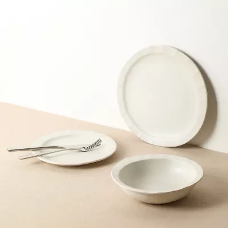 Stone + Lain Oasis 8-pc. Stoneware Dinner Plate