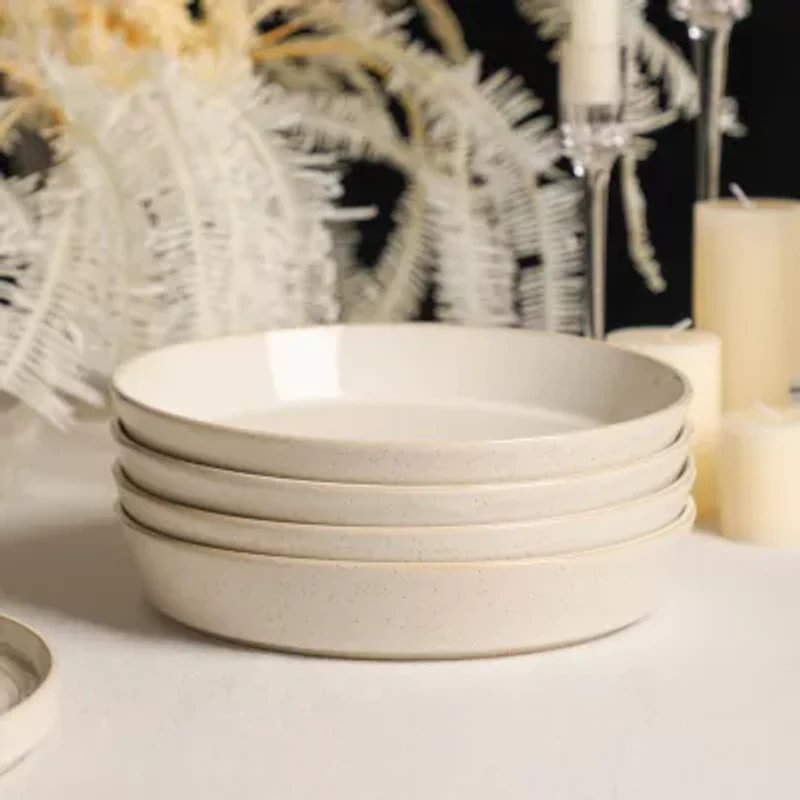 Stone + Lain Claire -pc. Stoneware Dinnerware Set