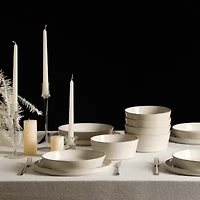 Stone + Lain Claire -pc. Stoneware Dinnerware Set