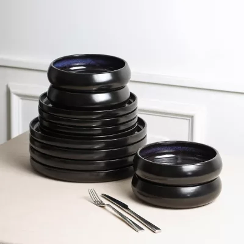 Stone + Lain Lagoon -pc. Stoneware Dinnerware Set