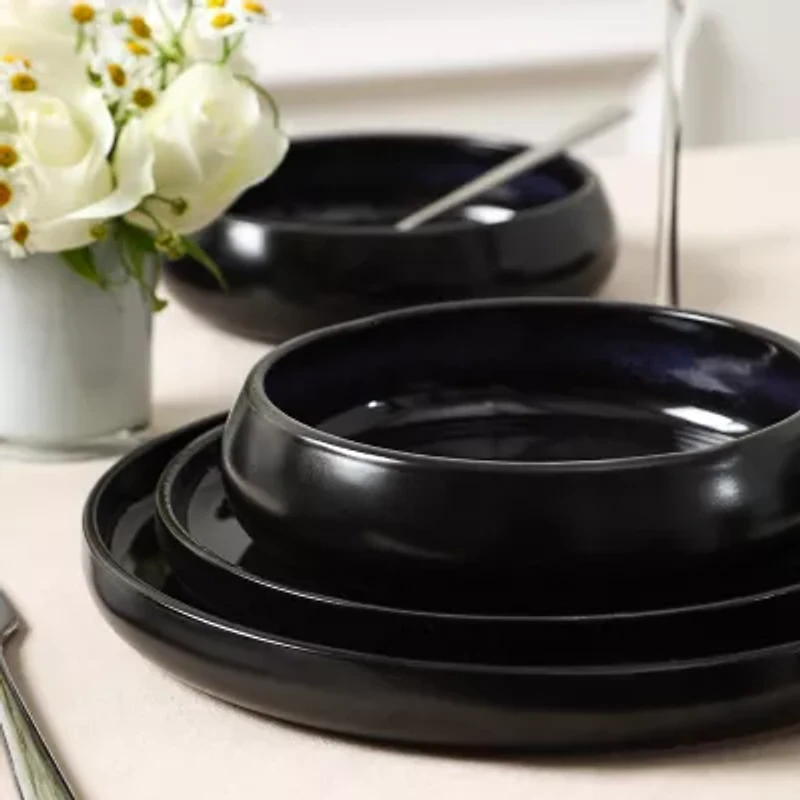 Stone + Lain Lagoon -pc. Stoneware Dinnerware Set