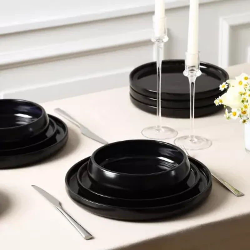 Stone + Lain Lagoon -pc. Stoneware Dinnerware Set
