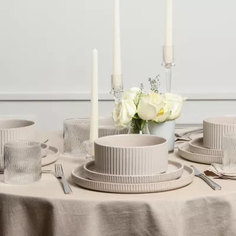 Stone + Lain Haven 4-pc. Stoneware Salad Plate