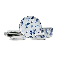 Stone + Lain Viola 4-pc. Porcelain Dinnerware Set