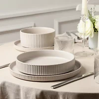 Stone + Lain Haven 4-pc. Stoneware Pasta Bowl