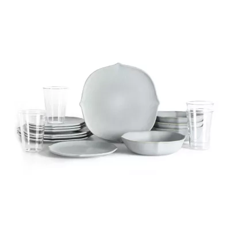 Stone + Lain Baskerville 4-pc. Stoneware Dinnerware Set