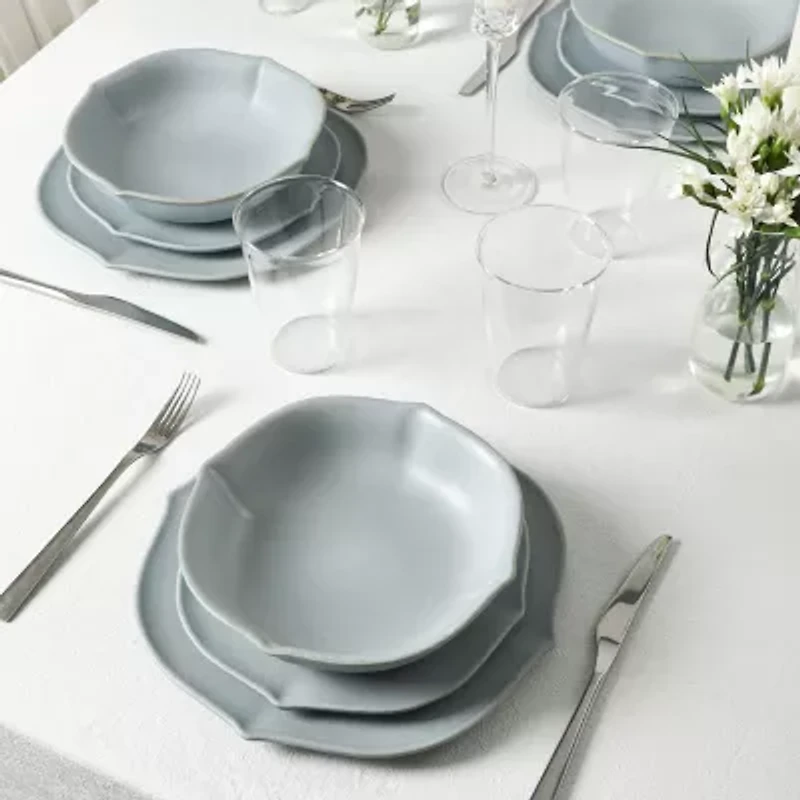 Stone + Lain Baskerville 4-pc. Stoneware Dinnerware Set
