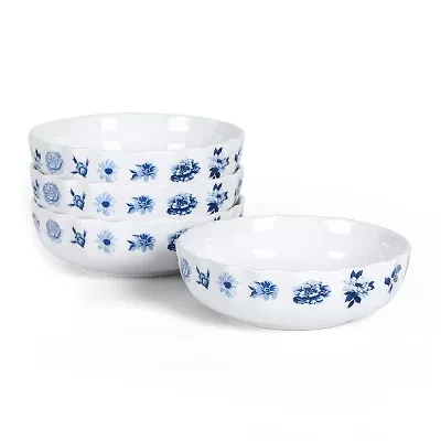 Stone + Lain Fiore 4-pc. Bone China Pasta Bowl